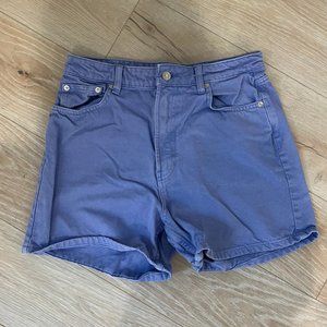 Purple Zara Denim Shorts